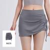 En Stock Nueva Falda Corta Deportiva Fruncida Casual para Mujer de Cintura Alta Sexy Bodycon de Color Sólido Versátil Falda de Yoga