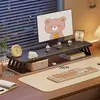 Soporte Elevador para Computadora de Escritorio Estación de Trabajo Estante de Almacenamiento para Escritorio de Oficina en Casa Elevador de Monitor de Doble Capa