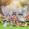Xiaohongshu Mais Vendido Qingfeng Yashuo Caixa Surpresa Estilo Antigo Criativo Tendência Brinquedo Figura Decoração de Mesa de Escritório Pequenos Enfeites Atacado