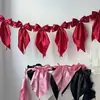 Nuevo banderín de guirnalda con lazos rosas de Amazon para fiestas de cumpleaños y decoraciones de despedida de soltera