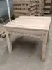 Mesa Antigua de Madera de Olmo de los Ocho Inmortales Mesa Cuadrada Sólida de Madera Blanca Mesa de Comedor Mesa de Té para Cine y Televisión Mesa Larga