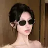 Gafas de sol con montura gruesa tipo Little Red Book, gafas de sol con protección solar para mujer, moda europea y americana para chicas, gafas de sol redondas para adelgazar el rostro, resistentes a los rayos UV