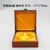 Caja de pulsera hueca de madera amarilla al por mayor Caja de cuentas de Buda caja de joyería joyería de jade caja de regalo caja de manualidades caja de joyería