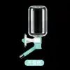 Dispensador de Agua para Perros con Jaula Colgante, Botella de Agua de Bola tipo Lamer que Mantiene la Boca Seca, Adecuado para Perros Pequeños y Medianos