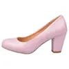 Zapatos de tacón grueso de tacón alto para mujer de primavera y otoño, tallas pequeñas 31/32/33, tallas grandes 40-43/44/45/46/47, stock de comercio exterior