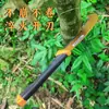 Cuchillo de Leñador para Cortar Leña, Derribar Árboles, Podar Ramas, Hoz Agrícola, Cuchillo Grande de Jungla para el Hogar con Mango Largo Recubierto de Goma