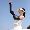 Mangas de Protección Solar Verano Hombres y Mujeres Mangas de Hielo Color Sólido Repelente de Mosquitos Ciclismo al Aire Libre Mangas de Hielo Anti-UV Logo Impreso Personalizado