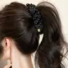 Elegante y sofisticado accesorio para el cabello de pinza de plátano para dar volumen al cabello, pinza de pelo de cola de caballo a la moda, pasador de lunares dulces estilo coreano