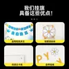 Fabricante de banderas personalizadas con letras coloridas repujadas en oro, pancartas de feliz cumpleaños y banderines colgantes de girasol