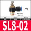 Regulação de Velocidade Pneumática Válvula de Estrangulamento de Cilindro Limitadora de Fluxo Unidirecional Sl4-M5/6-01/8-02/10-03/12 Junta de Tubo de Ar