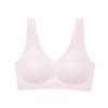 Ropa interior sin costuras para mujer, de verano, fina, con pecho grande y pecho pequeño, ultrafina, sin tirantes, deportiva, estilo chaleco, con espalda de belleza, sujetador de copa fija