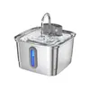 Dispensador de Agua Inteligente para Mascotas Nuevo Transfronterizo de 3L Acero Inoxidable Perro y Gato Alimentador Automático de Agua Potable Sensor Ciclo