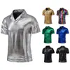 Camiseta de Solapa Talla Grande Verano 2025 Amazon para Hombre Diseño Bronceado Camiseta de Manga Corta con Solapa Polo para Hombre Transfronterizo