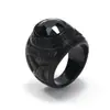 Moda europea y americana anillo de ejército retro joyería para hombre acero inoxidable hip hop Punk soldado Águila anillo de letras en stock