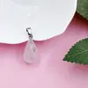 Piedra natural cristal 13 * 20 mm colgante redondo forma de gota colgante gota de agua collar accesorios de joyería diy venta al por mayor