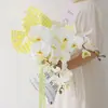 Papel de Envoltura para Ramo de Flores Impermeable Papel Ouya Cuadros Verano Cuadros Florales Material de Empaque Floristería Papel para Regalo de Flores