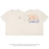 Camiseta de Diseño Nicho Estilo Urbano Hip-Hop Estampada de Manga Corta para Hombre y Mujer Tops de Verano Modernos Casuales para Pareja Camiseta de Algodón Puro