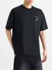 Camiseta de Manga Corta para Hombre Momaik de Alta Calidad con Bordado de Plumas para Viajes de Negocios Nuevo Modelo Verano 2026 Camiseta de Hombre 220Gt 75858