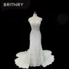Vestido de Novia 2026 Nuevo de Alta Gama Personalizado de Encaje Sin Tirantes Sirena Vestido Principal, Sencillo, Te Hace Ver Más Alto y Delgado