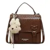 Bolso bandolera de moda y elegante para mujer, casual y versátil, mochila retro, bolso tote simple para el día a día, bolso de un solo hombro
