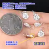 Pingente Charme Prata de Lei s999 Nó Borboleta Trazedor de Sorte Corda de Mão Trançada Cristal Wenwan Colar Acessórios DIY