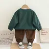 Traje de Bebé Infantil de Primavera y Otoño con Dibujos 2025 Nuevo Estilo Ropa de Primavera para Niños Conjunto de Dos Piezas Casual de Moda de Manga Larga