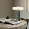 Lámpara de Mesa Recargable Portátil Ambiance de Mármol para Viajes Daneses, para Dormitorio, Mesita de Noche, Sala de Estar, Comedor, Computadora, Iluminación de Mesa en Nicho