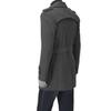 Comercio Exterior Nuevo Otoño e Invierno Hombres Estilo Coreano Abrigo de Moda Gabardina Paulette de Longitud Media Abrigo de Lana Cruzado