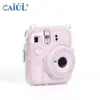 Para uso da câmera clapper instax mini12 capa protetora transparente estojo de armazenamento capa protetora de cristal sem fio