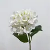 Película de simulación con contenido Yang, 3D de una sola hortensia de 4 hojas, flor de hortensia para maceta en casa, decoración para exteriores