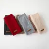 Cachemira 2026 Otoño/Invierno Nuevos Guantes Unisex de Punto Trenzado Cálidos de Medio Dedo Engrosados para Conducir al Aire Libre Guantes sin Dedos Tejidos a Mano