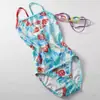 Nuevo Traje de Baño Sexy Conservador para Mujer Racing Coreano Ins Popular que Cubre el Vientre Aspecto Adelgazante Espalda Descubierta Enterizo Traje de Baño para Aguas Termales