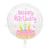 Serie de Pasteles de Pie de 44 pulgadas Set Decoración de Película de Aluminio Globo 4D de 22 pulgadas Globo Flotante de Bola Redonda de 18 pulgadas