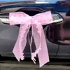 Coche de Boda Lazo de Hilo Corazón de Melocotón Fiesta Festiva Lazo Amazon Chang Venta Caliente Transfronteriza en stock Lazo para Coche de Boda