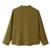 Atacado de fabricante de roupas femininas transfronteiriço 2026 AliExpress item mais vendido moda camisa com gola alta e botão de gravata + calça de perna reta
