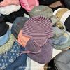 Gorro de protección auditiva de mohair para padres e hijos, de otoño e invierno, de lana para bebés, gorro de punto cálido y frío para padres e hijos, venta al por mayor