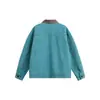 Ropa Vintage Yidao Otoño 2026 Nuevo Retro Americano Corte Holgado Desgastado Lavado Patchwork Contraste de Color Chaqueta Cardigan Salada