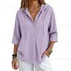 2026 Otoño Nuevo Sudadera Informal de Manga Tres Cuartos de Color Sólido Suelta para Mujer, Comercio Exterior Transfronterizo de Amazon Europeo y Americano