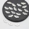 10 piezas de accesorios de joyería para bricolaje, sellado de aceite, aleación de color, horquilla antigua, etiqueta de borla, pieza de conexión de borla porosa