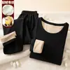 Venta al por mayor del fabricante Conjunto de Ropa Interior Térmica de Visón Cachemir Seda para Hombres y Mujeres, Ropa Térmica de Pareja Otoño e Invierno