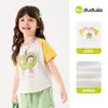 Colección de Camisetas para NiñasRopa Infantil Familia Dudu Niñas Linda Manga Corta Verano Bebé Niña Ropa de Dibujos Animados Ropa Infantil de Moda