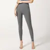 Sem Linha de Constrangimento Leggings de Yoga Cintura Alta Levanta Bumbum Elásticas Roupa Exterior Fitness Corrida Esportes Justas Calças Shark Leggings
