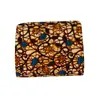Tela Batik Estampada de Poliéster Africano Tela Marrón Africana para Ropa Hilo Teñido para Ropa Textil para el Hogar Moda