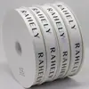 Cinta acanalada con borde de satén de 2.5 cm personalizada Decoración navideña Empaquetado de regalos de alta gama Accesorios de vestimenta Decoración de encaje