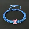 Pulseira Mais Vendida na Amazon Transfronteiriça para Crianças, com Stitch e Angel, Pulseira Tecida à Mão, Atacado Direto do Fabricante