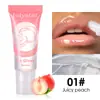 Brillo de Labios Hidratante y Humectante Textura Transparente Espejo Alto Brillo Tubo de Luz de Agua 6 Tipos de Aceite Labial Frutal Individual Listo para Enviar