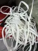 Cuerda elástica plana de 5 mm y 6 mm alta elasticidad banda elástica duradera para cintura puños de perneras de pantalón zapatos ropa bolsos banda de cuero cuerda elástica