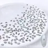 Decorações de Nail Art Zircônia Brilhante de Fundo Plano, Mistura de Zircônia Branca Mini Pequena Chanfrada de Fundo Plano em Formato Irregular Olho de Cavalo para Unhas