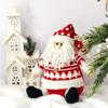 Nuevo Adorno Navideño Transfronterizo Muñeco de Terciopelo Papá Noel Muñeco de Nieve Alce Decoración de Ventana Regalo de Navidad
