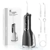 Fio Dental Portátil para Vendas Diretas Transfronteiriças, Limpador Elétrico Recarregável para Dentes, Irrigador Bucal para Higiene Oral, Display Inteligente com Tela Grande